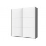 Шкаф купе G-Caiser 2 ДСП / 3 частей 220х60х240 антрацит / белый Doros
