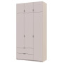 Шкаф распашной с антрисолью Лукас 120х50х240 кашемир