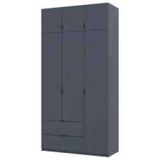 Шафа розстібна з антрисоллю Лукас 120х50х240 графит