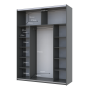 Шкаф купе G-Caiser 2 Стекла / 3 части 180х60х240 